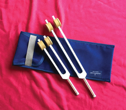 Acutonics Ohm® Octave Set Bored Gem Tip Forks product image
